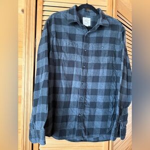 Heritage Black and Gray Plaid flannel Casual Shirt